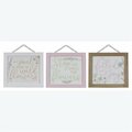 Made4Mattress Wood Framed Garden Wall Sign with MDF - 3 Assortment MA4269609